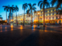 Havana panoramic night view