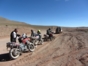 Motorcycle tour through the Valley of the Cactus, Antofagasta region, Chile.