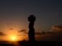Sunset in Tahai, Easter Island