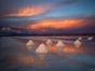 Salt Piles in Uyuni Salt Flats