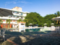 Panoramic hotel & pool view