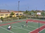 Tennis court view
