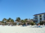 Panoramic hotel and beach view
