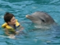 Swimming with dolphins at Bahia de Naranjo dolphinarium