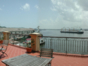 Hotel terrace and Havana's bay panoramic view