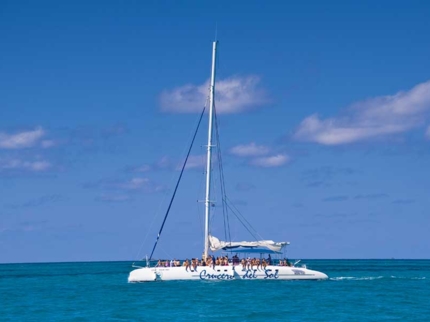 Sailing of the Catamaran Crucero del Sol-Varadero-Cuba