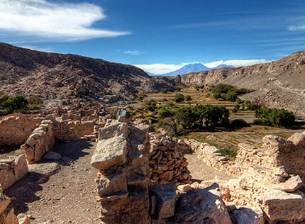 Lasana Pukara, panoramic view, región Antofagasta, Chile