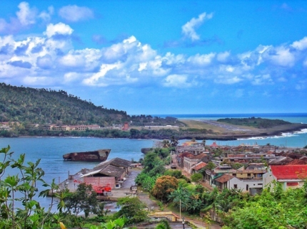 Baracoa city's panoramic view,