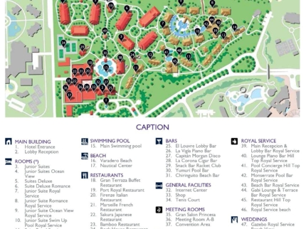 Paradisus Princesa del Mar Hotel Map