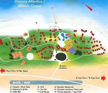 Gran Caribe Club Cayo Guillermo Hotel Map