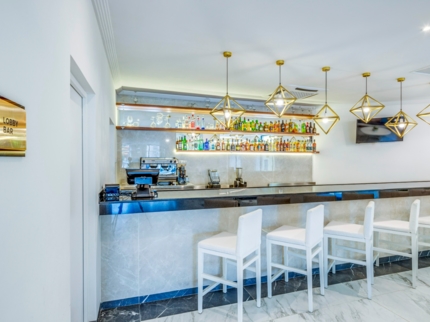 The Station Lobby Bar at INNSiDE Habana Catedral Hotel, Habana Vieja, La Habana, Cuba.