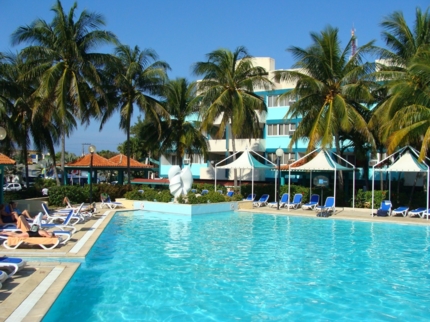 Panoramic pool view