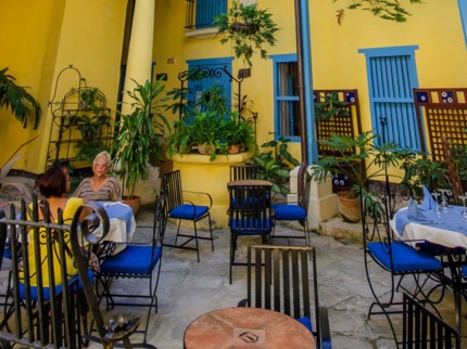 Inside patio view