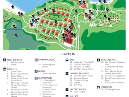 Paradisus Río de Oro Hotel Map