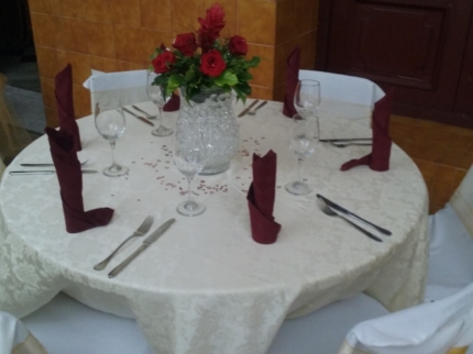 Hotel`s special dinner details