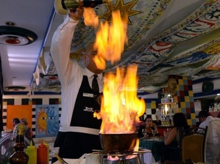 Mexican food restaurant Arenas Blancas section