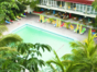 Panoramic hotel & pool view