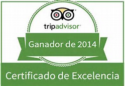 TripAdvisor Certificate of Excellence 2014.