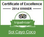 Sol Cayo Coco Certificate of Excellence Tripadvisor 2014