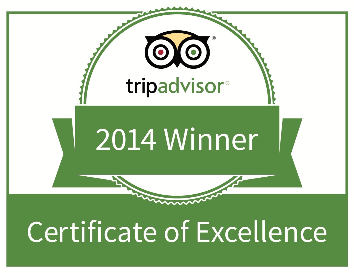 Blau Varadero Hotel TripAdvisor Certificate of Excellence 2014.