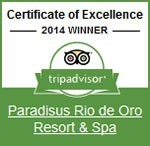 Paradisus Rio de Oro Certificate of Excellence Tripadvisor 2014