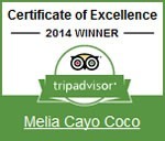 Meliá Cayo Coco Certificate of Excellence Tripadvisor 2014